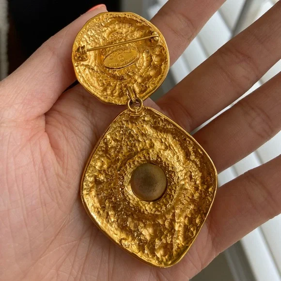 Chanel Rare Blue Gripoxi Dangle Diamond Brooch - Picture 3 of 6